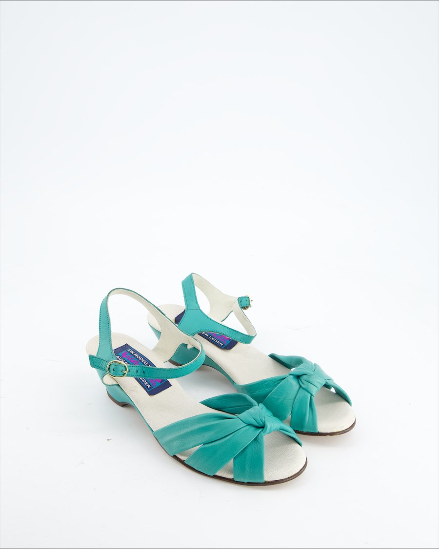 Wilgarta Sandals Leather Green Eu 35.5