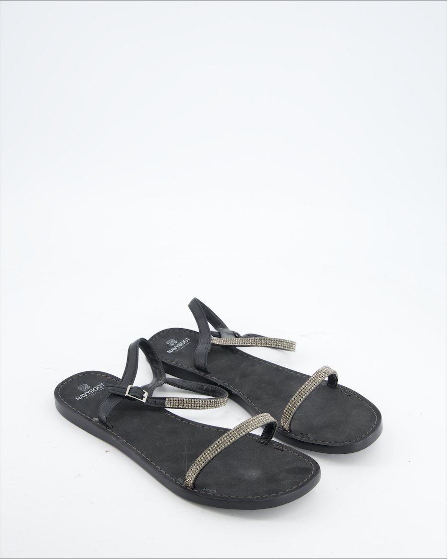 Navyboot Sandals Leather Black Eu 40