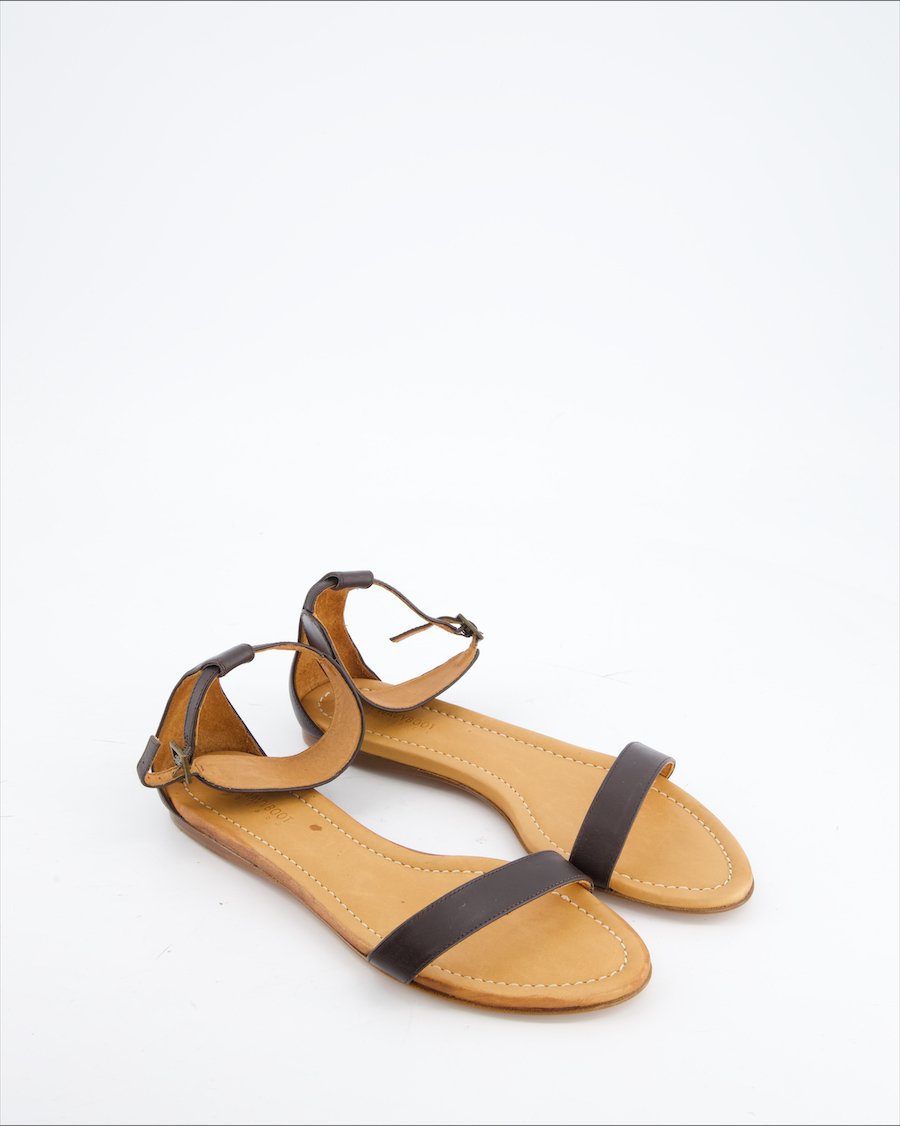 Navyboot Sandals Leather Black Eu 38