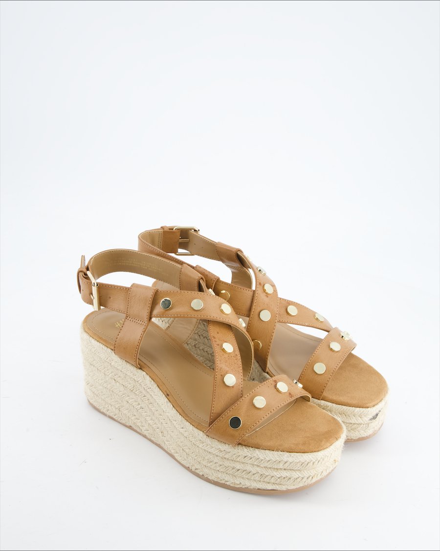 H&M Sandals Leather Brown Eu 40