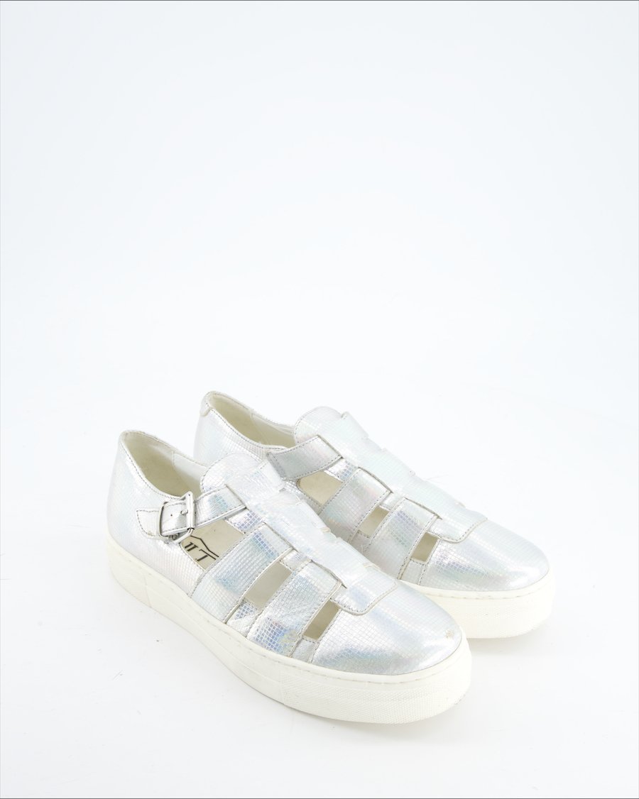 Cult Trainers Leather Silver Eu 40