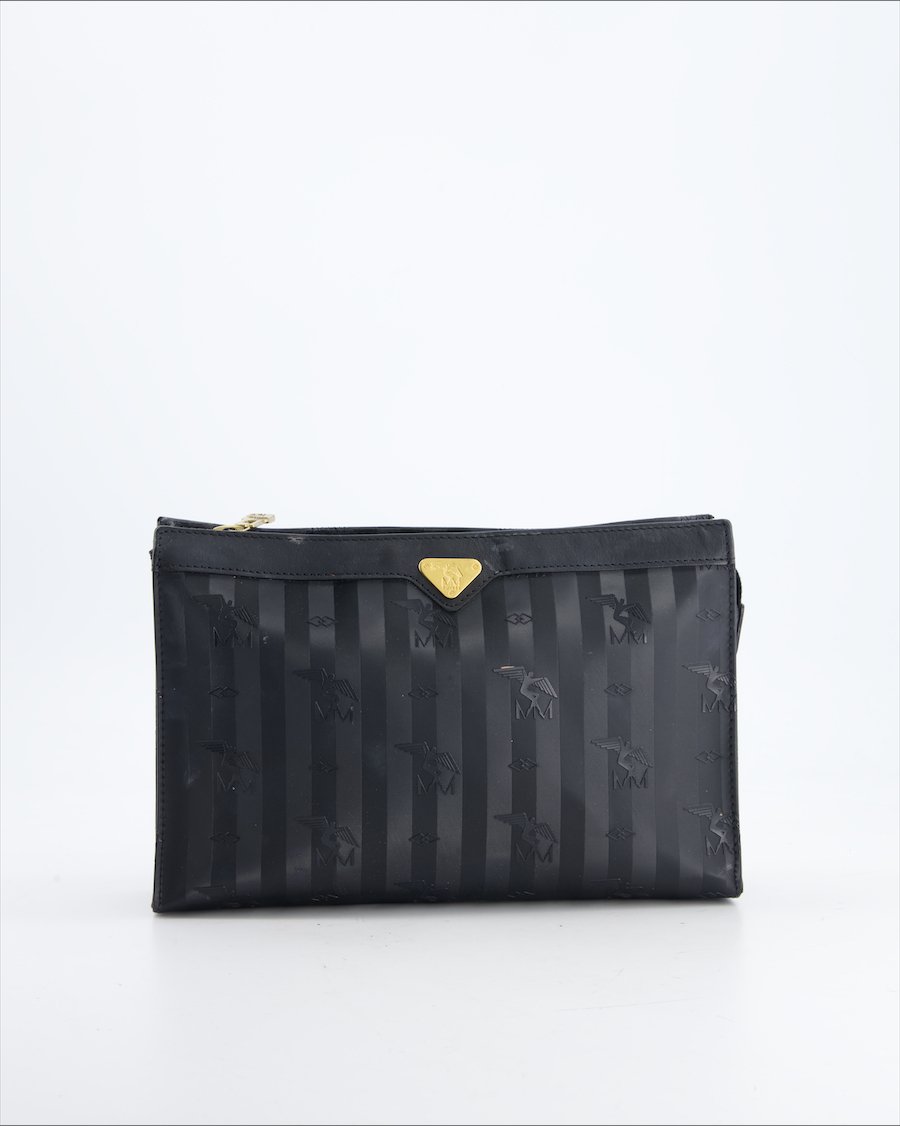 Mollerus Clutch Bag Leather Black