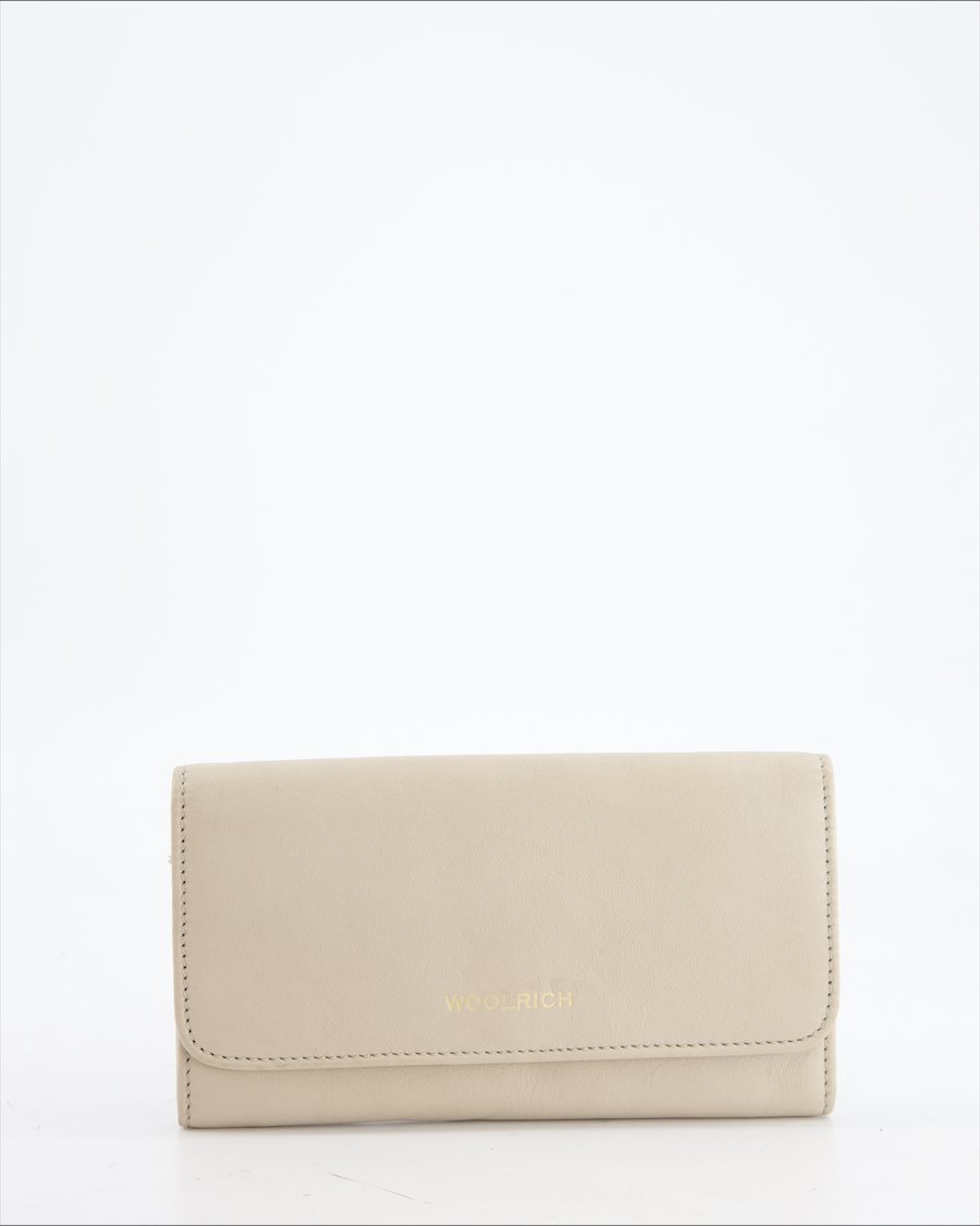 Woolrich Wallet Leather Beige
