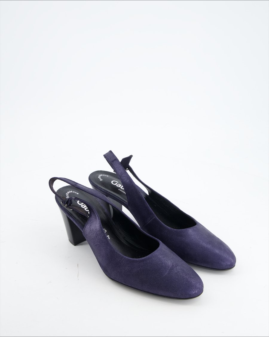 Gabor Heels Leather Navy Eu 38