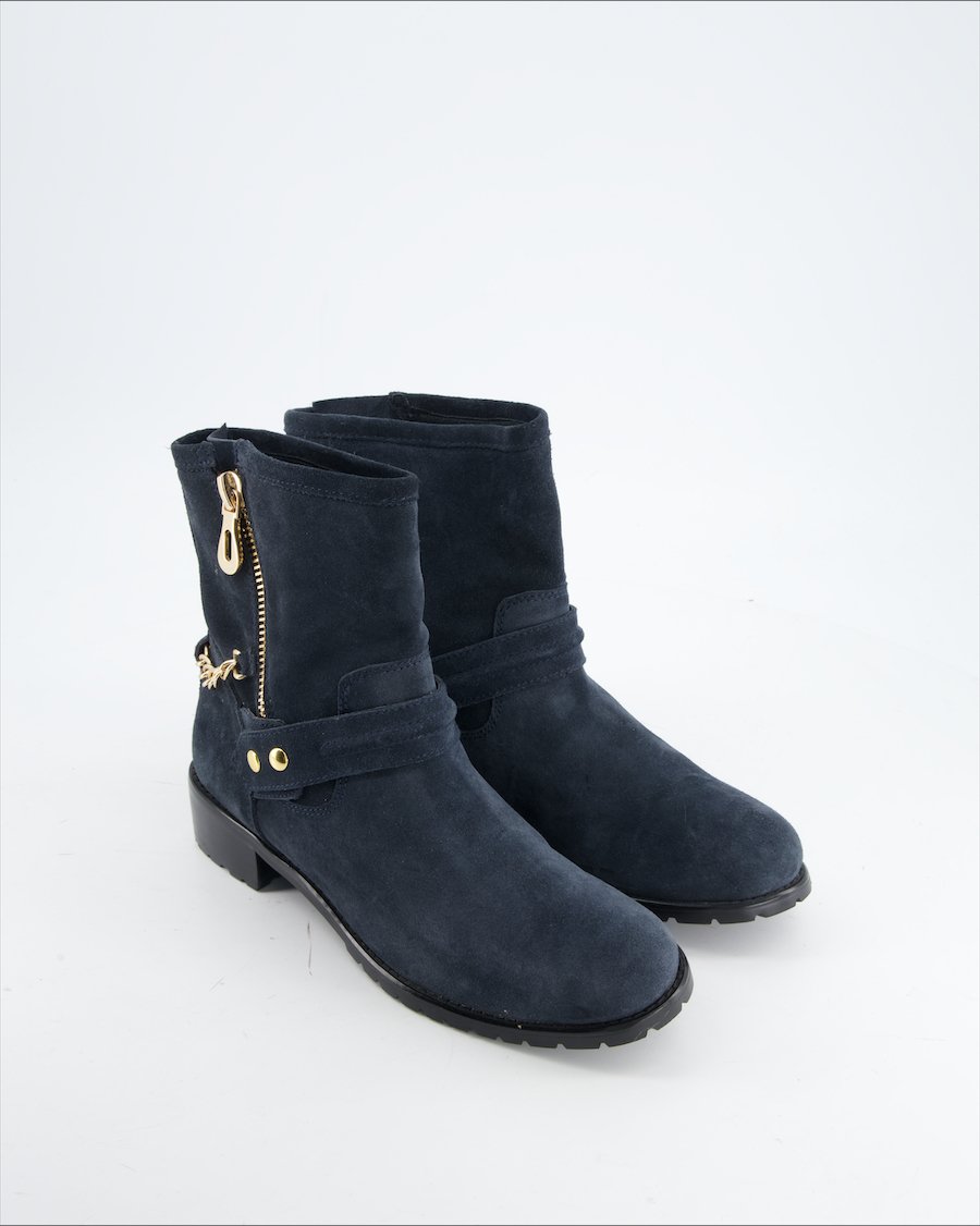Di Lauro Boots Suede Navy Eu 41