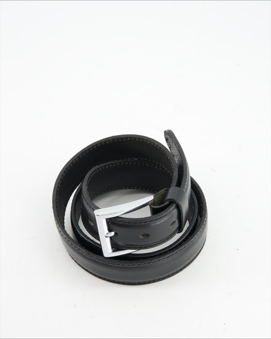 Non Signe / Unsigned Belt Leather Black