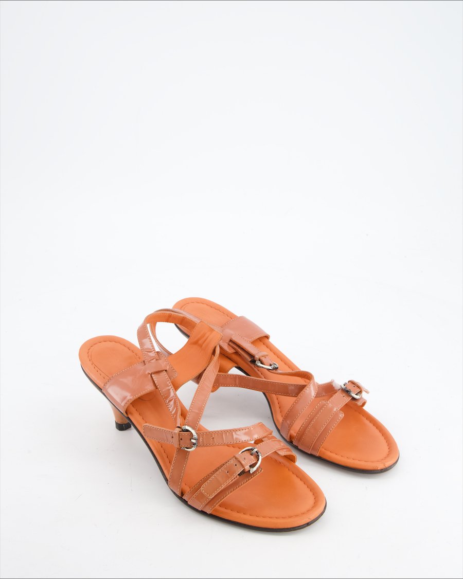 Santoni Heels Leather Pink Eu 38