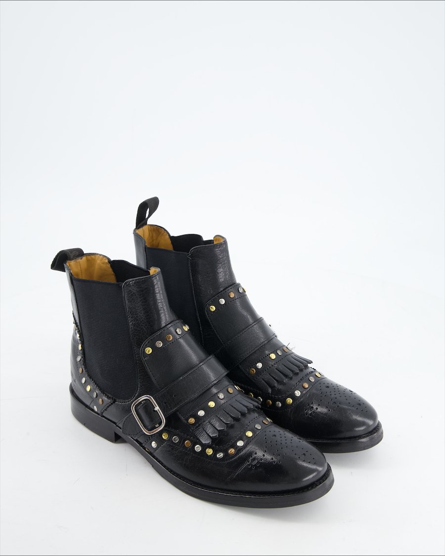 Melvin & Hamilton Boots Leather Black Eu 37