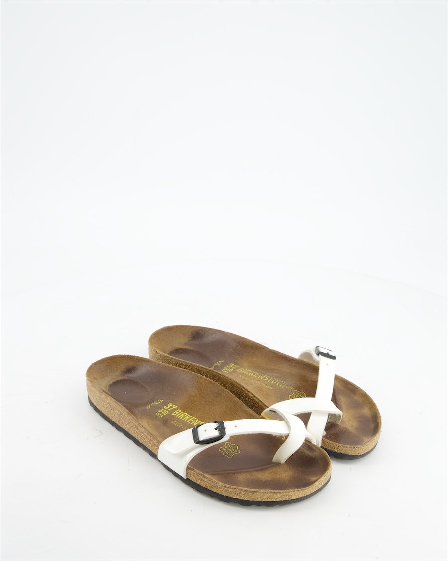 Birkenstock Sandals Leather White Eu 37