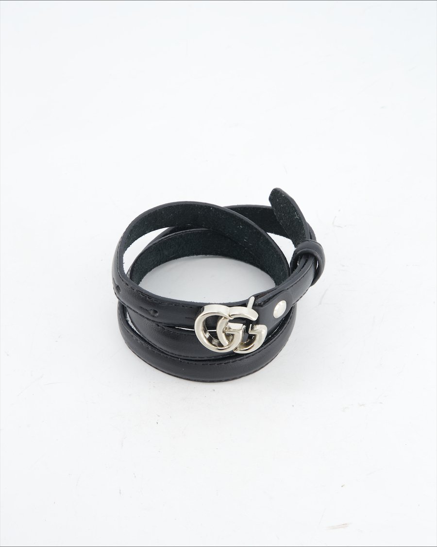 Non Signe / Unsigned Belt Leather Black