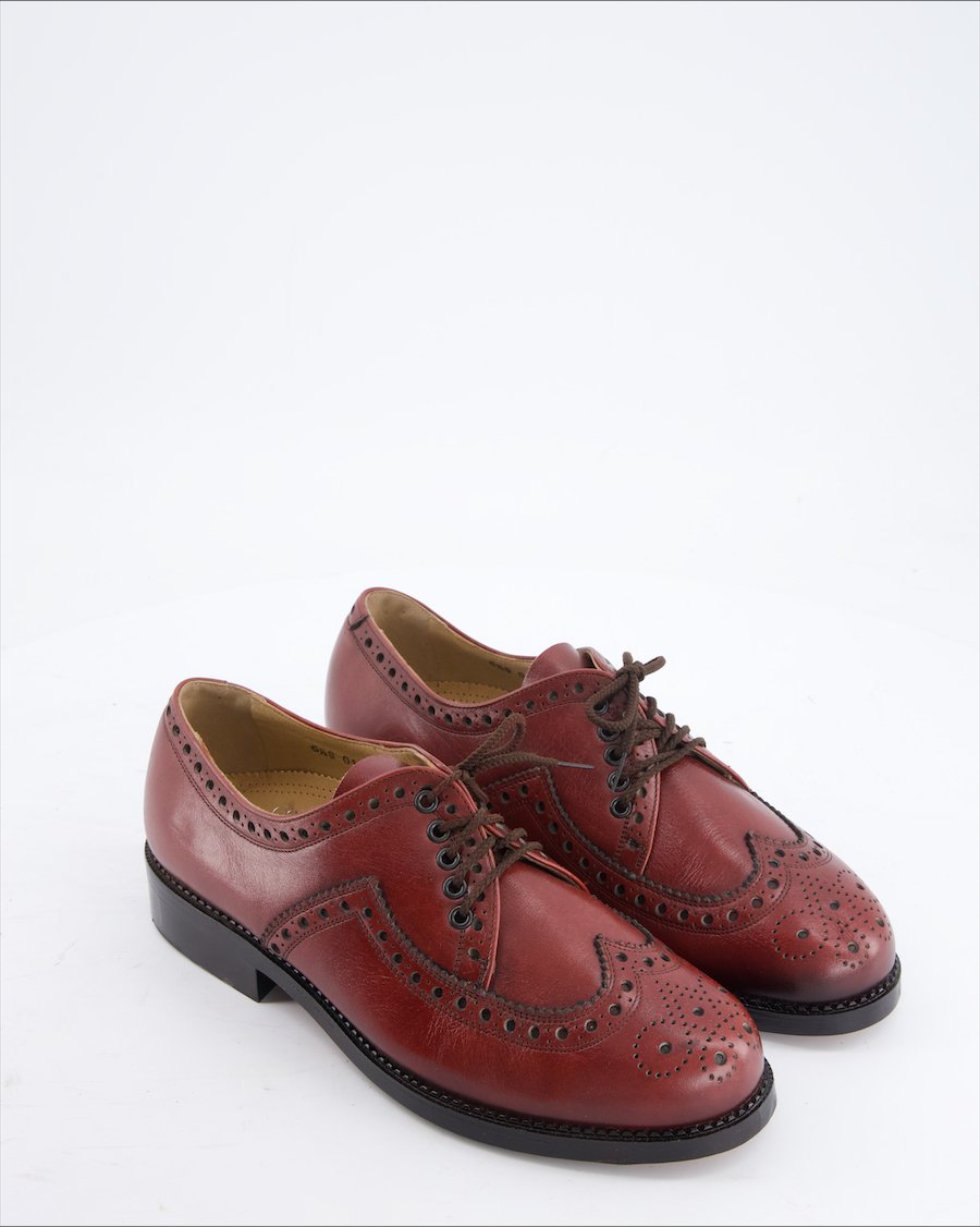 Chasalla Flats Leather Burgundy Eu 39