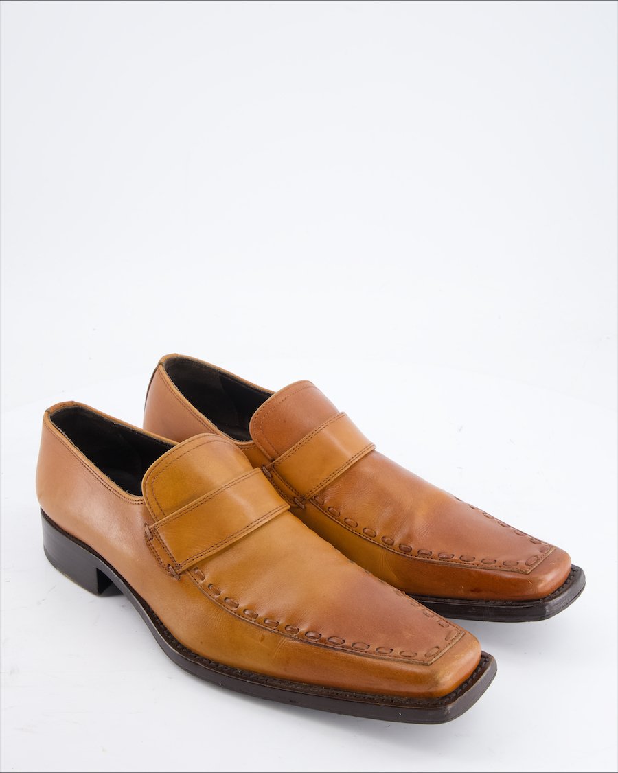 Dsquared2 Flats Leather Brown Eu 43
