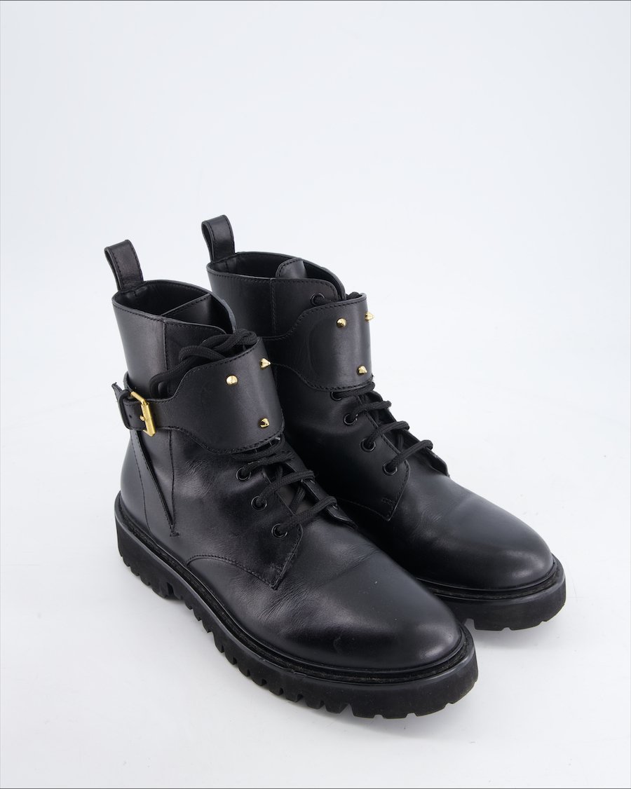 Valentino Garavani Boots Leather Black Eu 40