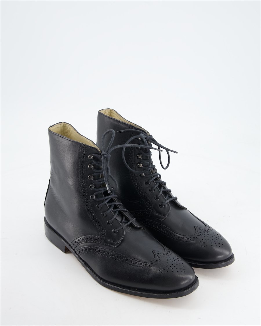Wick Shoes Boots Leather Black Eu 40