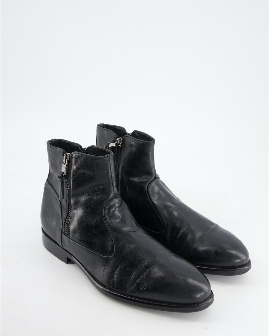 Non Signe / Unsigned Boots Leather Black Eu 41