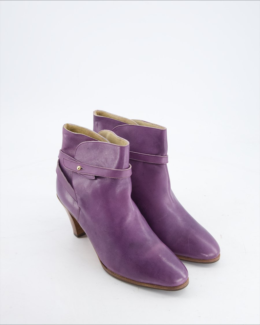 Tino Ferrario boots Leather Purple EU 39