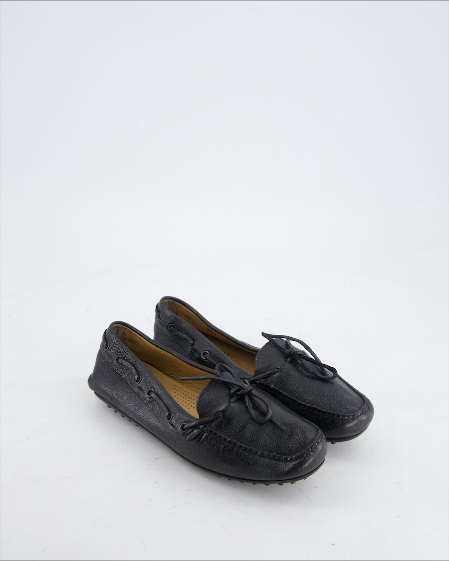 Carshoe Flats Leather Black Eu 36.5