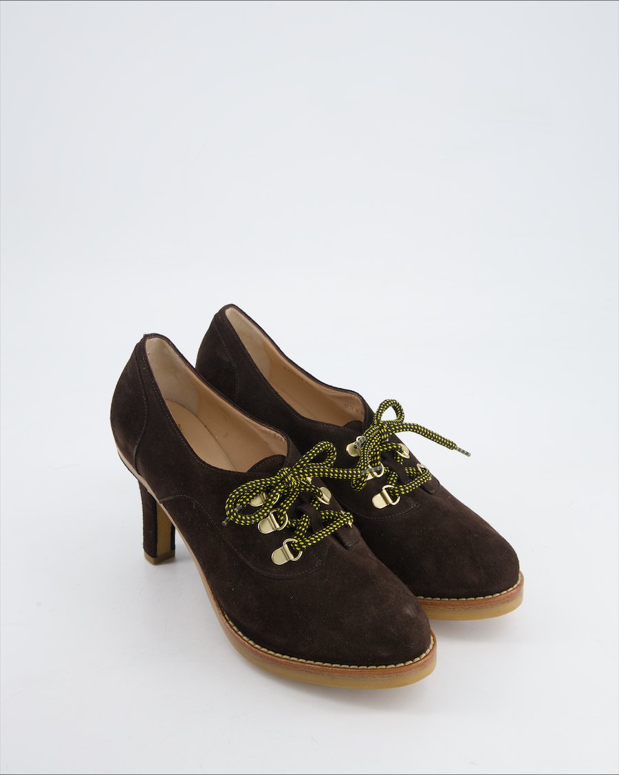 Bally heels Suede Brown EU 37.5