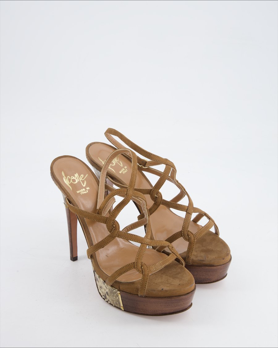 Icone heels Leather Brown Eu 39