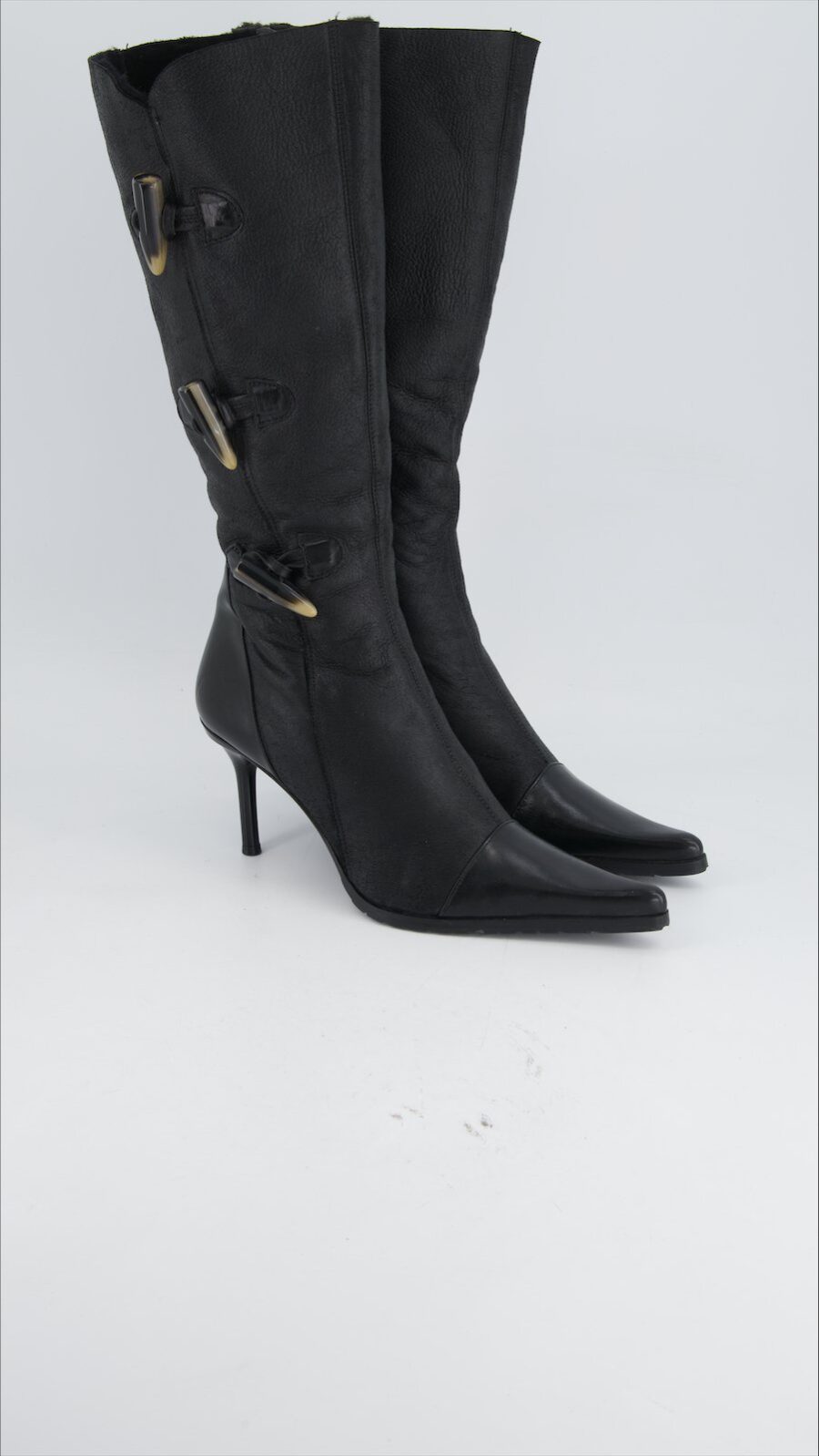 Luciano Padovan boots Leather Black Eu 40
