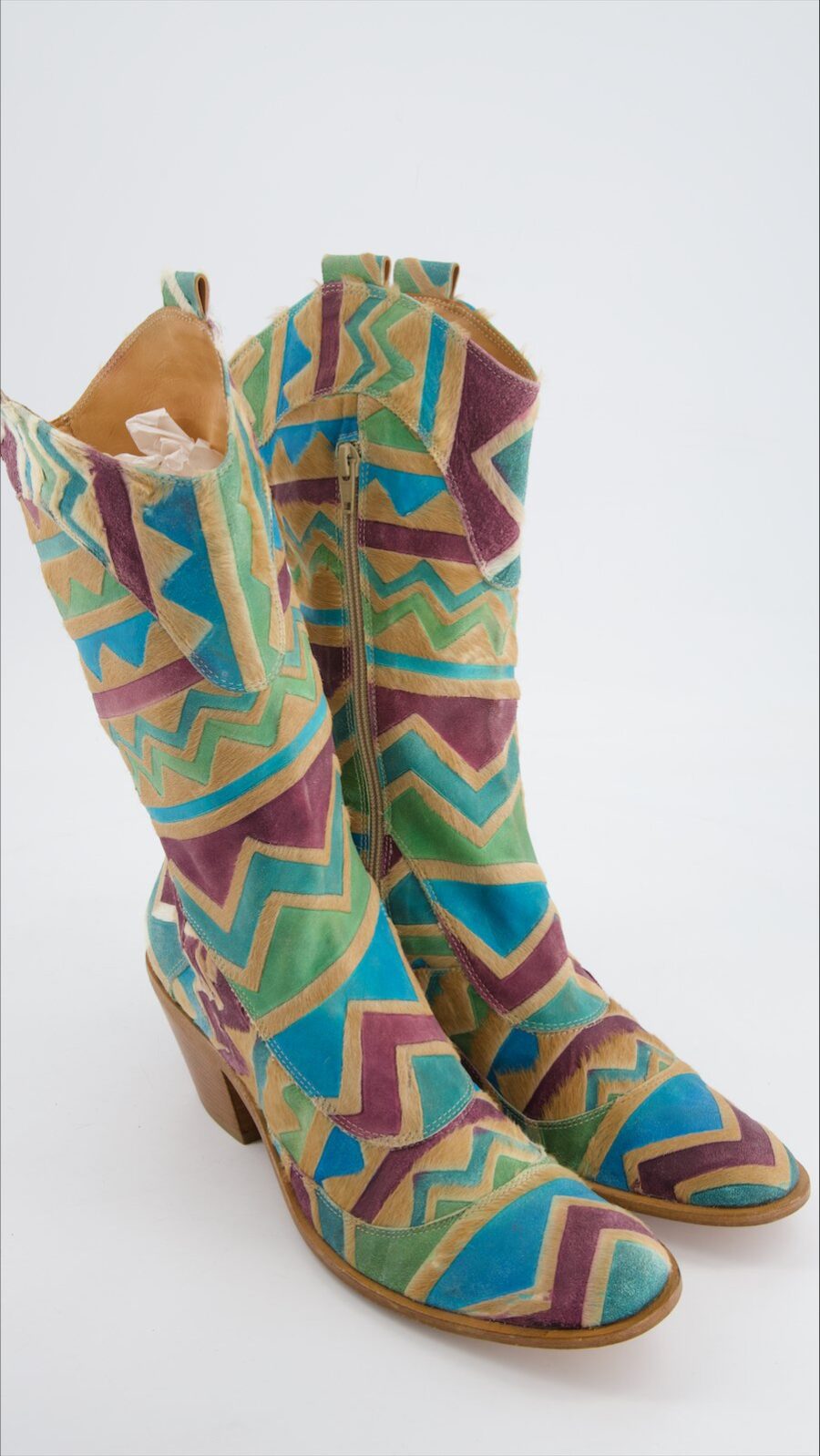 Gaia D'Este boots Faux fur Multicolour Eu 40