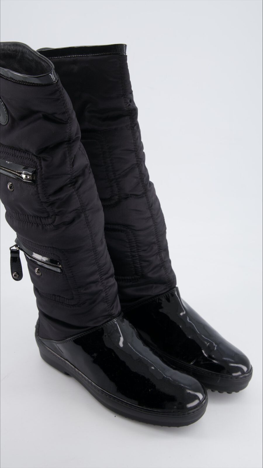 Tod's Boots Leather Black Eu 38