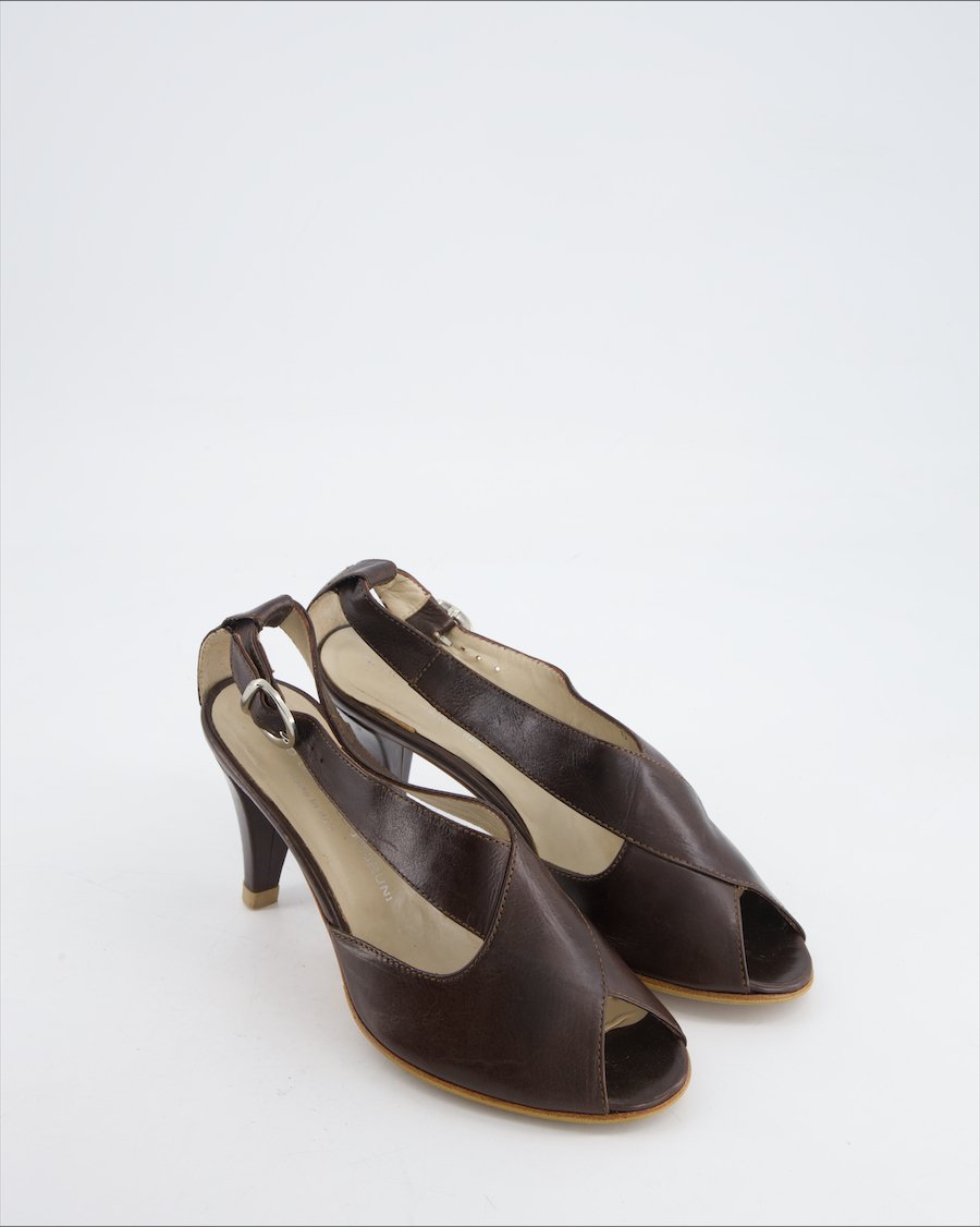 AGL heels Leather Brown Eu 36.5