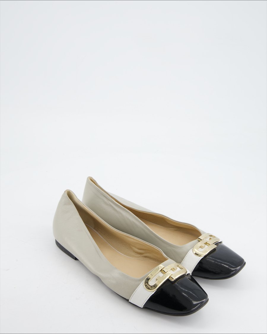 Furla flats Leather Grey Eu 39