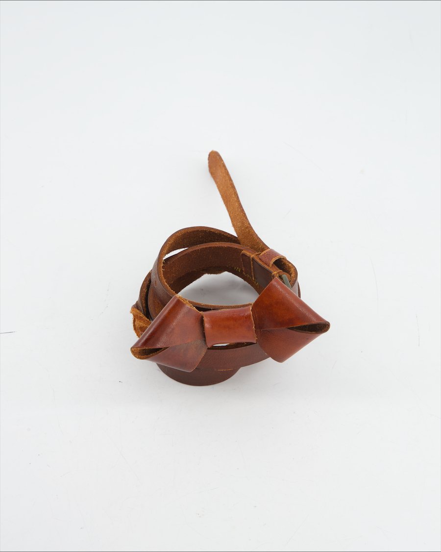 Promod belt Leather Brown