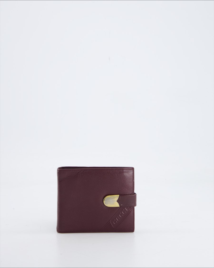 Gucci Wallet Leather Burgundy