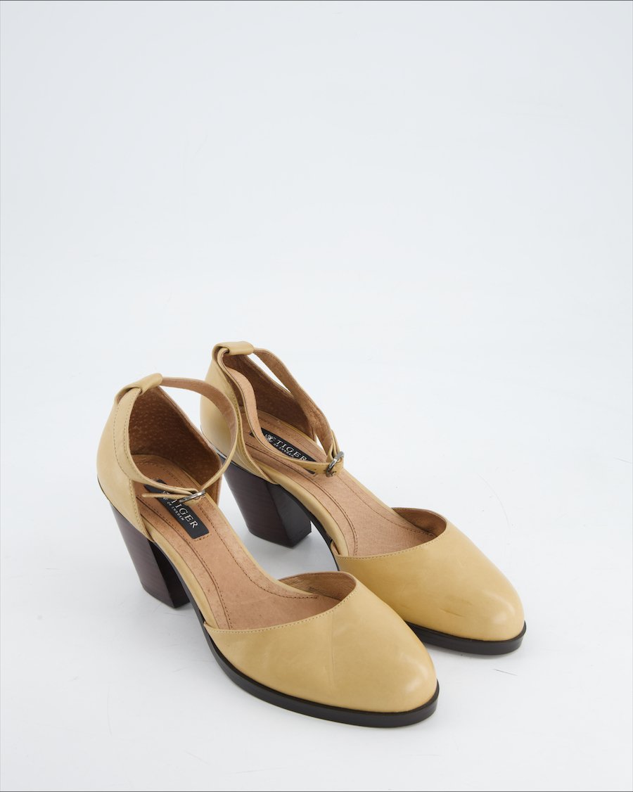 Tiger Of Sweden Heels Leather Beige Eu 37