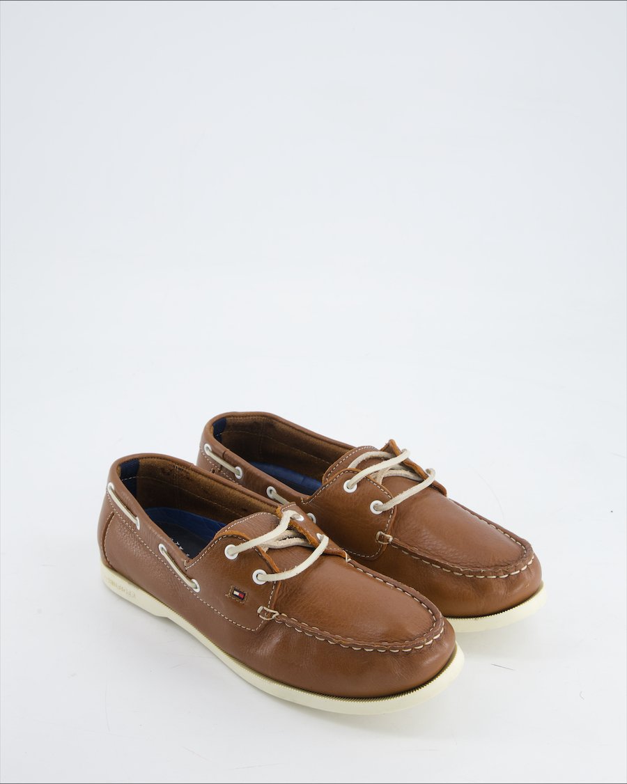 Tommy Hilfiger Flats Leather Brown Eu 37