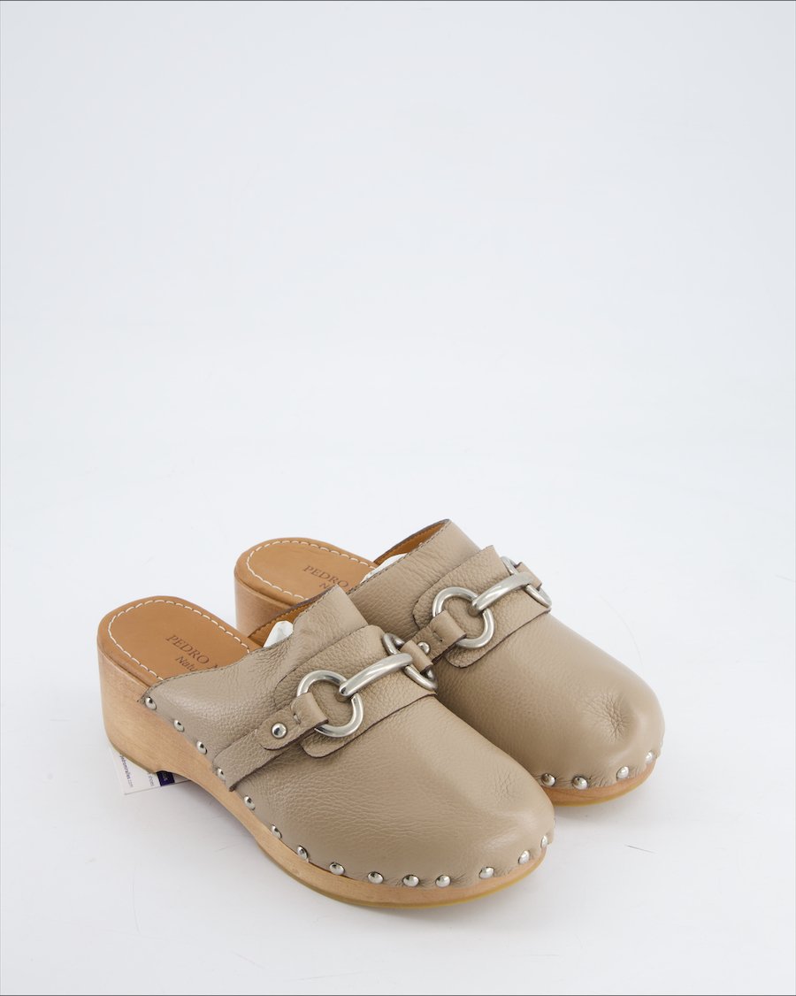 Pedro Miralles Sandals Leather Beige Eu 37