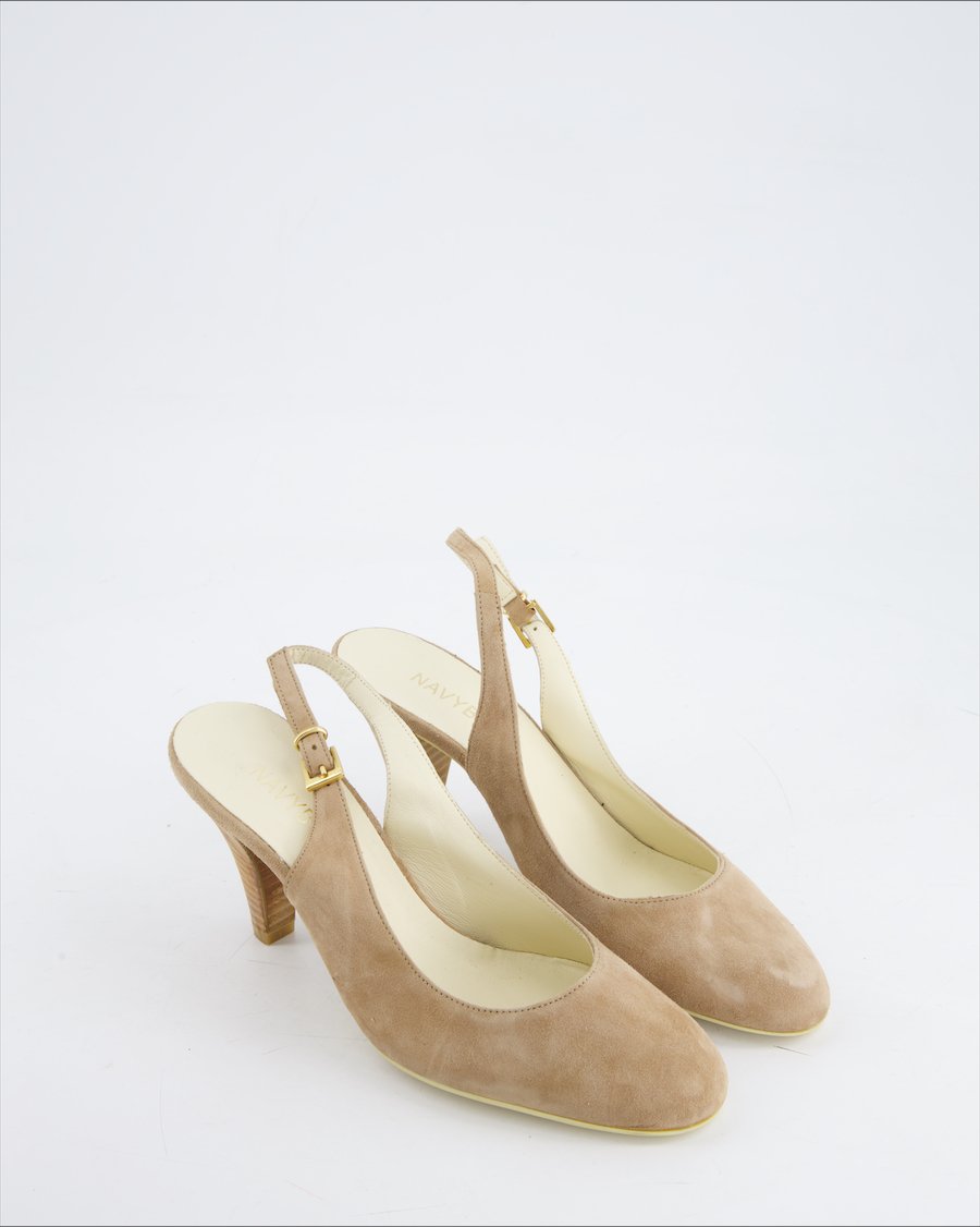 Navyboot Heels Suede Beige Eu 37