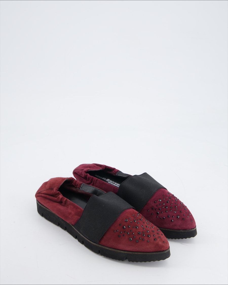 Kennel & Schmenger Flats Suede Burgundy Eu 37