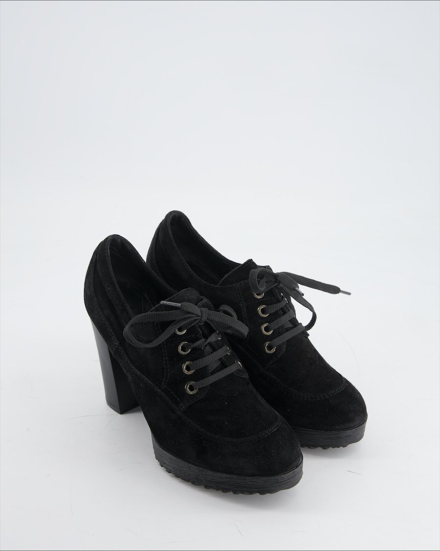 Hogan Heels Suede Black Eu 37
