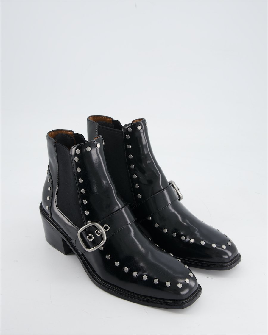 Coach Boots Leather Black Eu 40