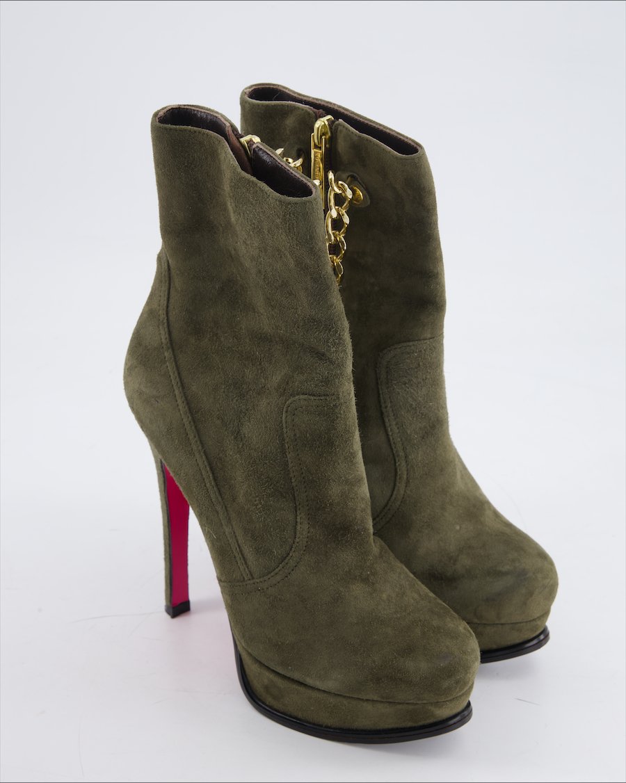 Luciano Padovan Boots Suede Green Eu 38