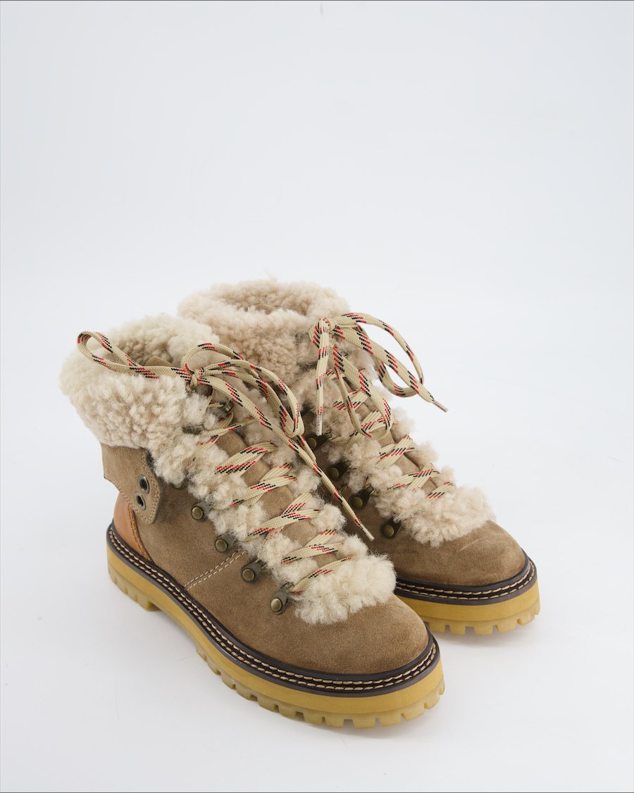 See By Chloe boots Suede Brown Eu 36