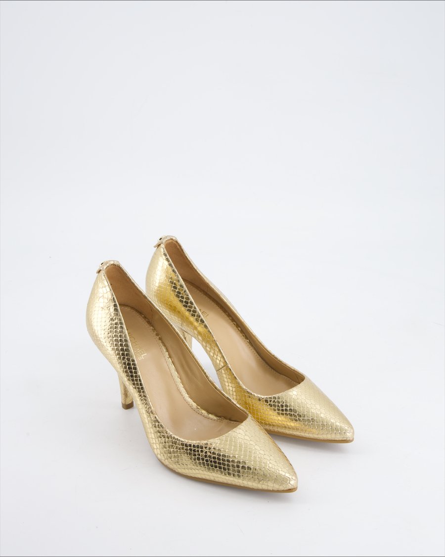 Michael Kors Heels Leather Gold Eu 35