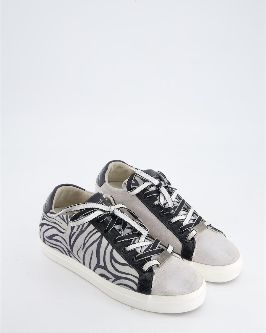 Leather Crown Trainers Suede Grey Eu 38