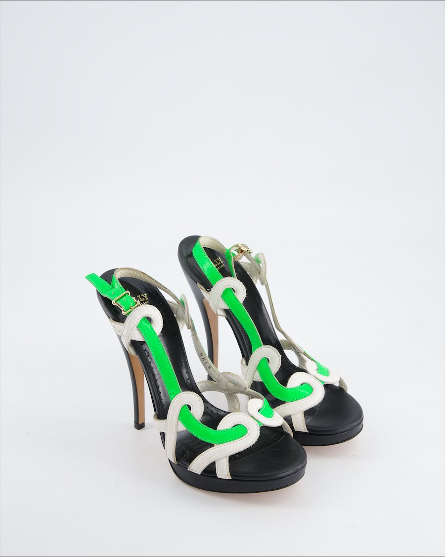 Bally Heels Leather White Eu 37