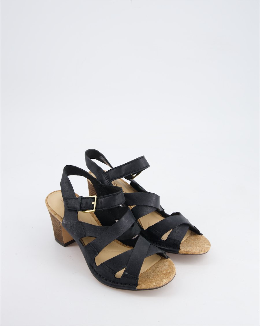 Clarks Heels Leather Black Eu 36