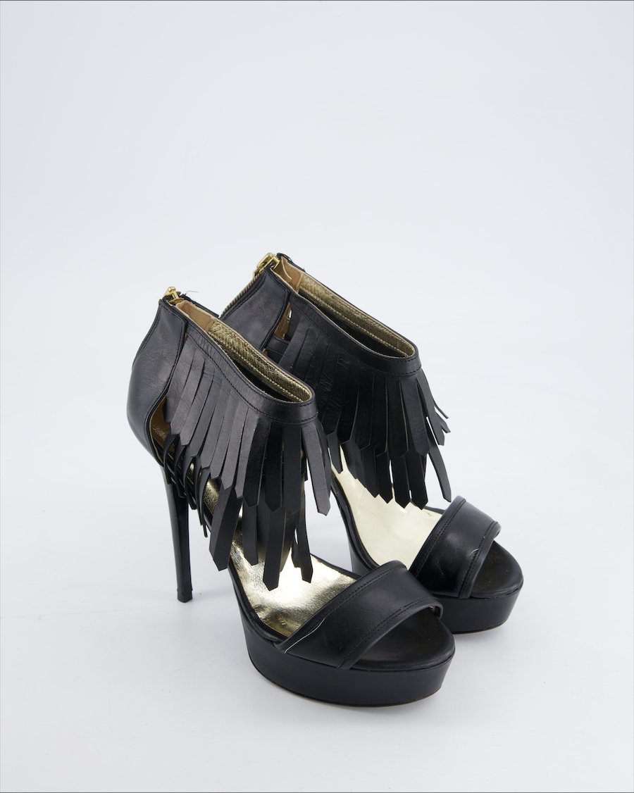 List Heels Leather Black Eu 37