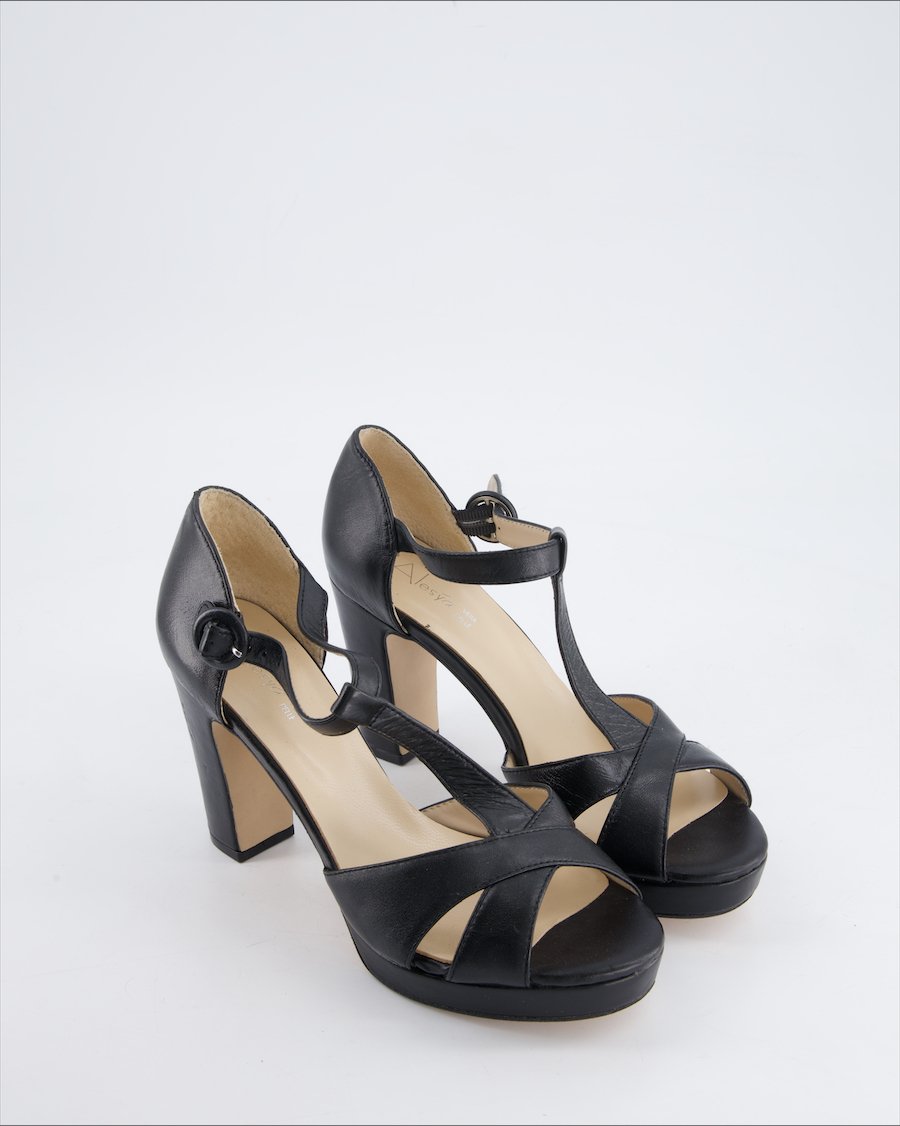 Alesya Heels Leather Black Eu 39