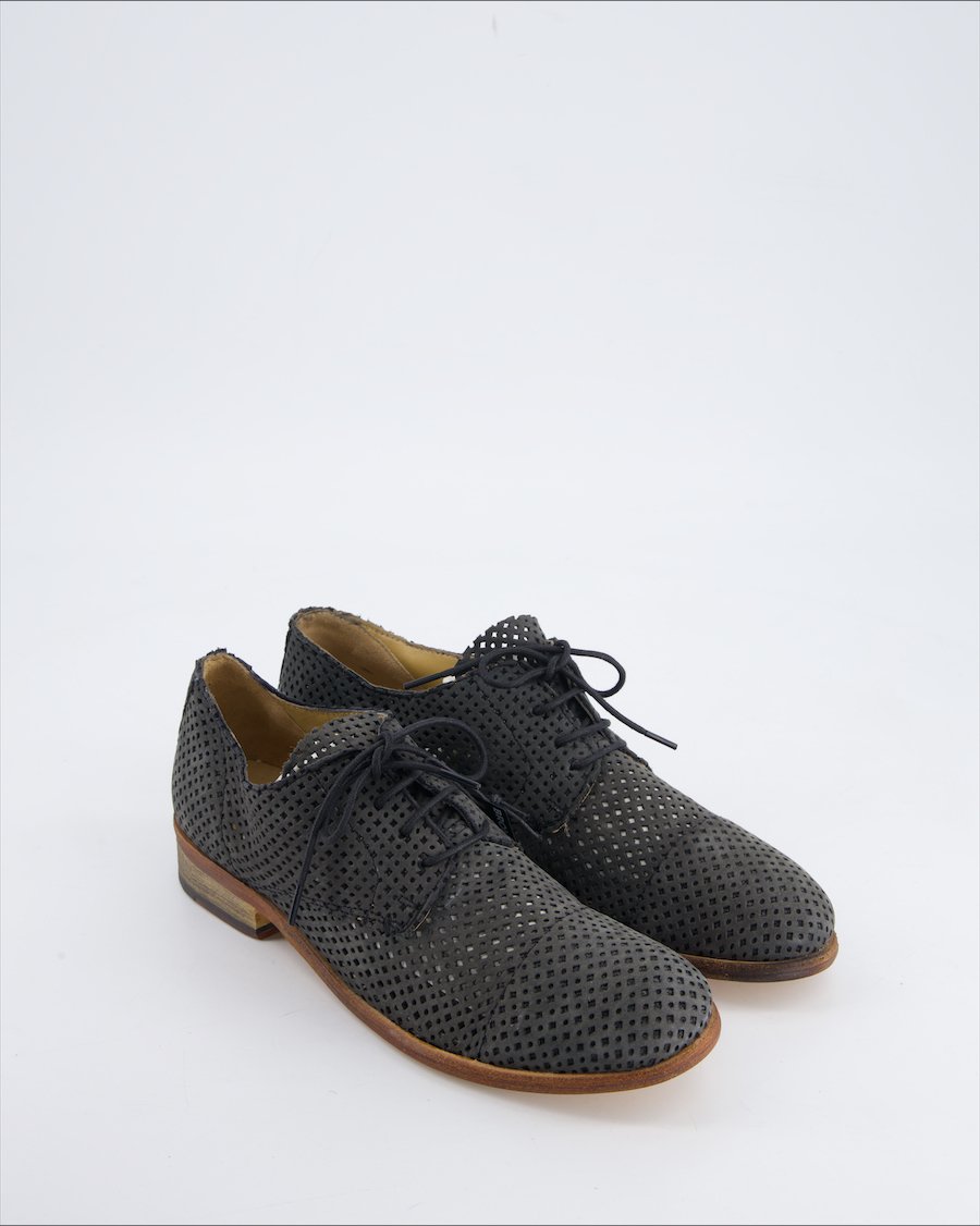 Bronx Flats Leather Black Eu 38