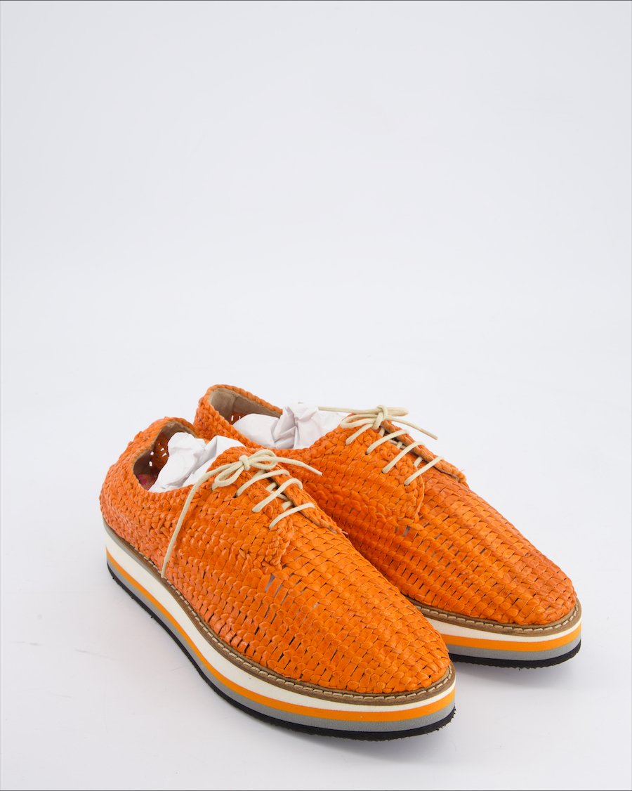 Hego's Flats Leather Orange Eu 39