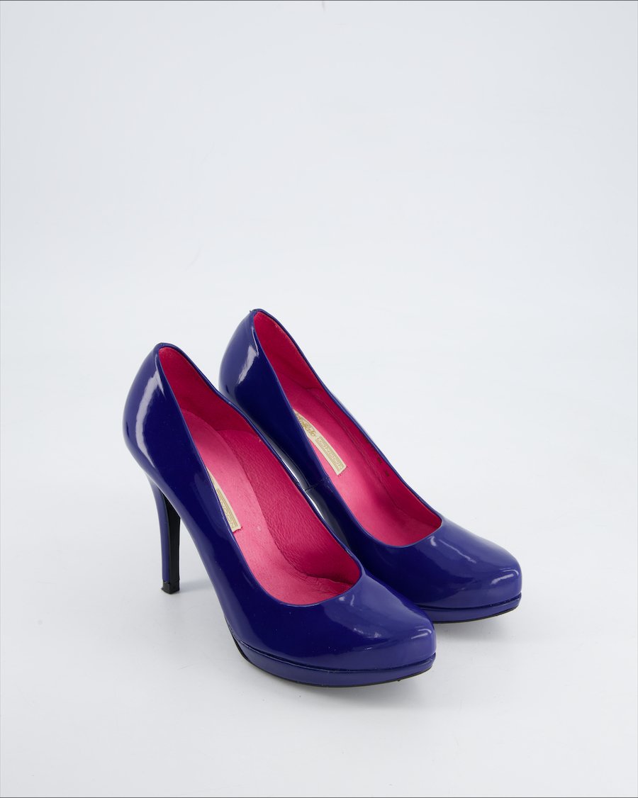 Buffalo Heels Leather Blue Eu 38