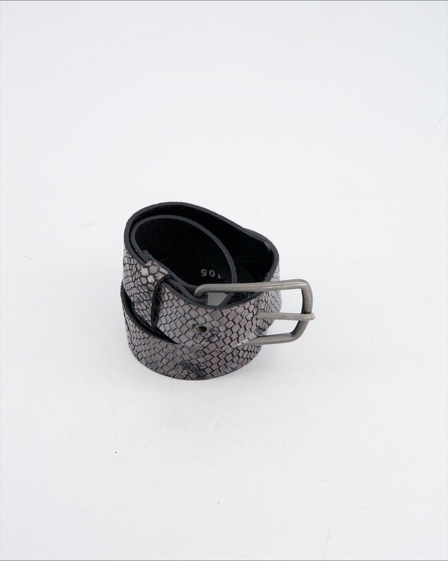 Themata Belt Leather Silver