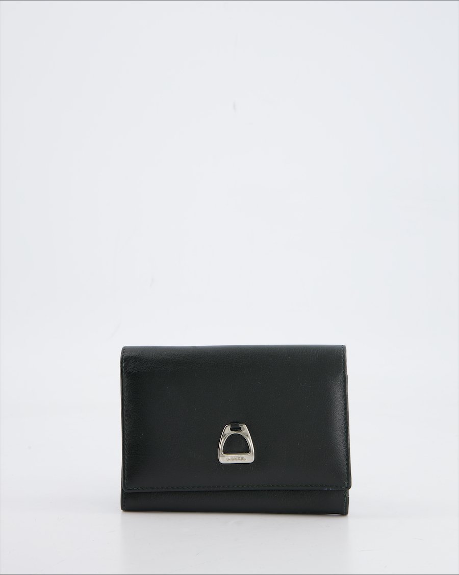Lancel Wallet Leather Green